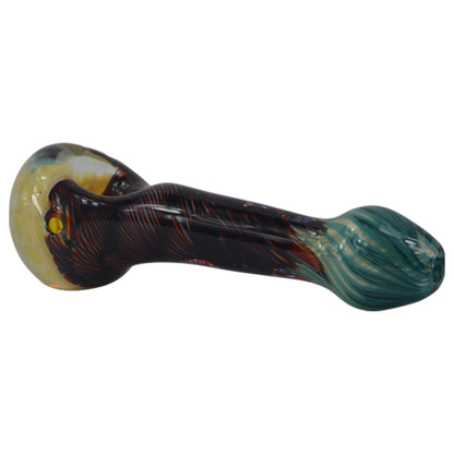 Honeycomb Glass Spoon Pipe by Tedrow Glass - Option H