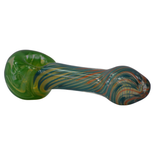 Honeycomb Glass Spoon Pipe by Tedrow Glass - Option E