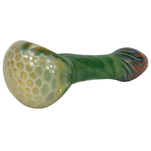 Honeycomb Glass Spoon Pipe by Tedrow Glass - Vape Vet Store