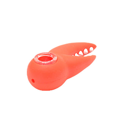 Silicone Lobster Claw Pipe View Showing Carb Hole