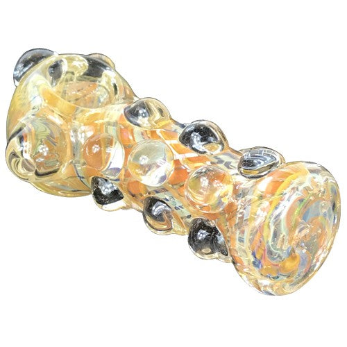 Marble Covered Hand Blown Glass Spoon Pipe - Vape Vet Store