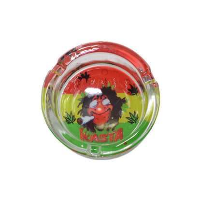 Rasta Mini Glass Ashtray for Sale