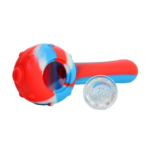 Silicone Pokemon Pipe with Glass Bowl 