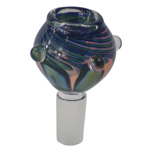 bluish Bong Bowl 14MM for Dry Herbs 