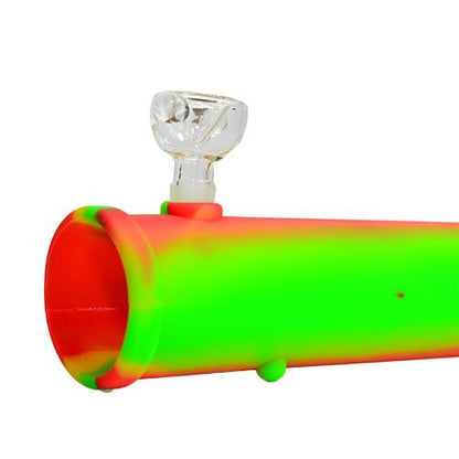 Silicone Steamroller Pipe Rasta Color