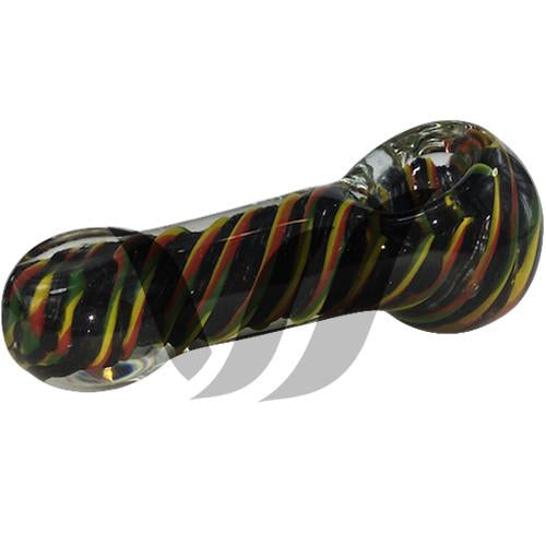 Rasta Glass Spoon Pipe - Vape Vet Store 