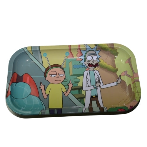 Rectangle Metal Rolling Tray Rick & Morty