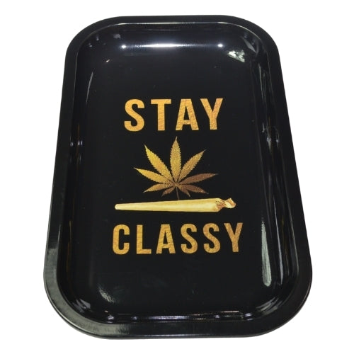 Rectangle Metal Rolling Tray Stay Classy