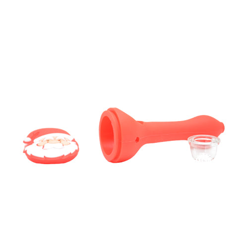 Santa Claus Silicone Pipe Open View