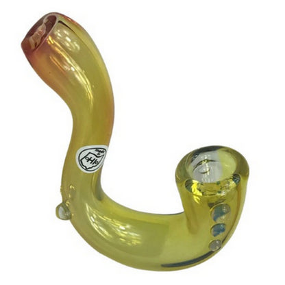 Yellow Sherlock Pipe by OhioValleyGlass 