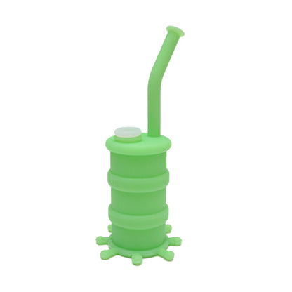 Oil Drum Silicone Dab Rig Green