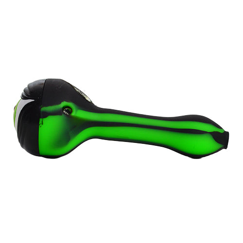 Silicone Eye Pipe Green Black