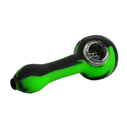 Silicone Eye Pipe with Removable Glass Bowl