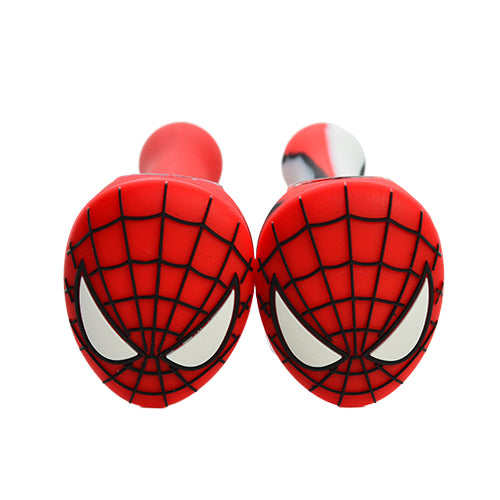 Silicone Spiderman Spoon Pipes with Removable Glass Bowl