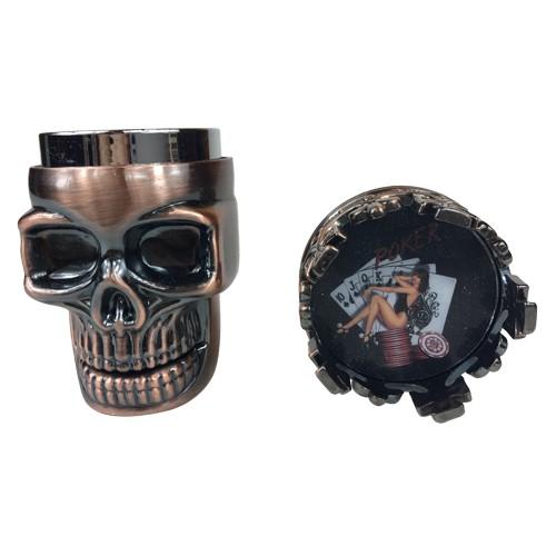 Skull Shaped 2 Piece Grinder for Dry Herbs - Vape Vet Store 