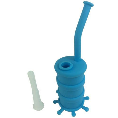 Small Blue Silicone Dab Rig - Vape Vet Store 