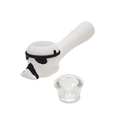 Glass Bowl Detached from Stormtrooper Silicone Pipe