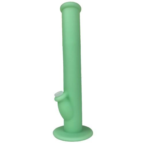 14 inch Glow in the dark silicone Bong with ice catcher and silicone down stem - Vape Vet Store 