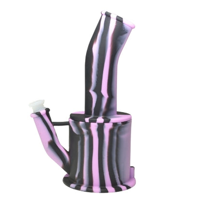 Teapot Silicone Bong Pink Black