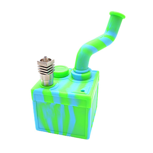 Silicone Utility Box Dab Rig with Titanium Dab Nail