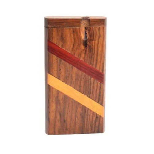 Wooden One Hitter Dugout Pipe Diagonal Strip Design